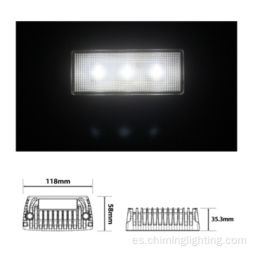 12V 24V 18W Trabajo Barra de luz Camiones del tractor Lámpara de trabajo LED LED de trabajo para camión